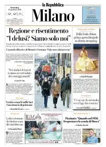 la Repubblica Milano - 24 Gennaio 2021