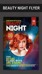 GraphicRiver Beauty Night Flyer
