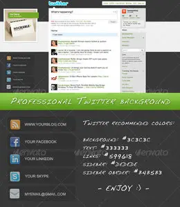Professional Elegant Twitter Background - GraphicRiver