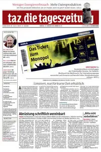 Tageszeitung TAZ vom 23 Februar 2015