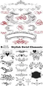 Vectors - Stylish Swirl Elements