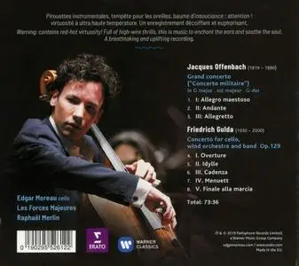 Edgar Moreau, Raphaël Merlin, Les Forces Majeures - Offenbach, Gulda: Cello Concertos (2019)