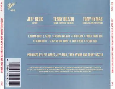 Jeff Beck with Terry Bozzio and Tony Hymas - Jeff Beck's Guitar Shop (1989) {Epic EK 44313}