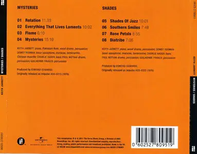  Keith Jarrett - Mysteries / Shades (1976) {Impulse! Remaster 2011} [re-up]