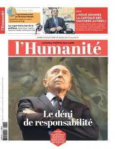 L'Humanite du Mardi 24 Juillet 2018