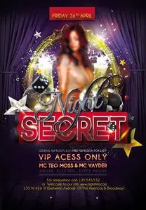 Flyer PSD Template - Secret Of Magic