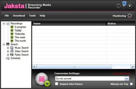 Jaksta Streaming Media Recorder and Converter 3.1