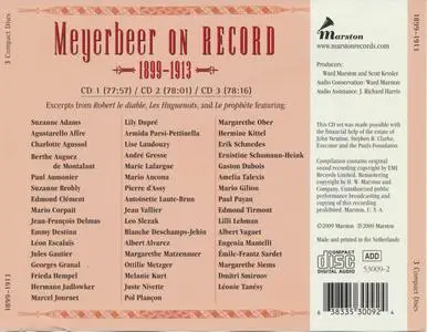 Giacomo Meyerbeer - Meyerbeer on Record, 1899-1913 (2009) {3CD Set EMI-Marston 53009-2}