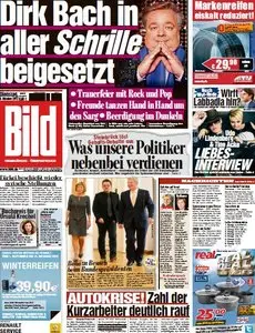 Bild Zeitung Deutschland am 09. Oktober 2012