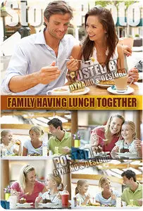 Family Having Lunch Together - UHQ Stock Photo