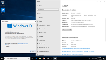 Windows 10 version 1809 Build 17763.1577 Business / Consumer Editions