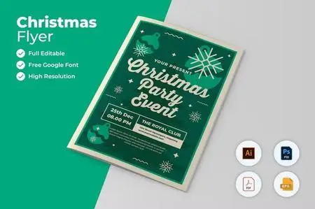 Christmas Flyer Template KYTNW35