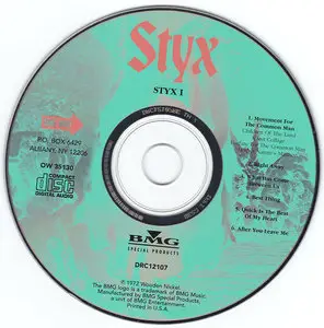 Styx - Styx I (1972, CD 1998)