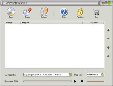 Ethersoft MP3 WAV to CD Burner ver.1.2.4