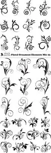 Vectors - Floral Ornament Elements Mix 23
