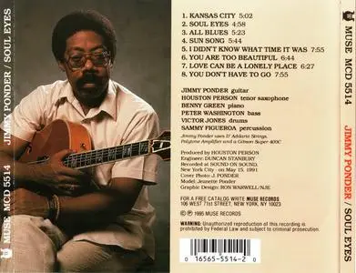 Jimmy Ponder - Soul Eyes (1991) {Muse MCD 5514 rel 1995}