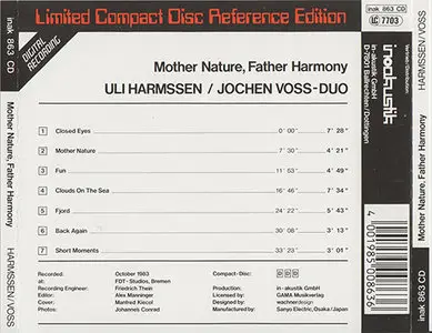 Harmssen-Voss-Duo - Mother Nature, Father Harmony (1983, cd reissue 1986, inakustik # inak 863 CD)