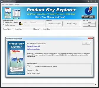 NSAuditor Product Key Explorer 3.3.0.0