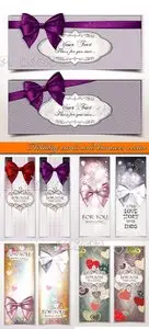Holiday cards and banners vector 