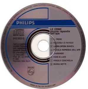 Le Orme - Piccola Rapsodia Dell'Ape (1980)