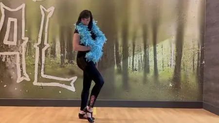 Burlesque Dance Class With Feather Boa