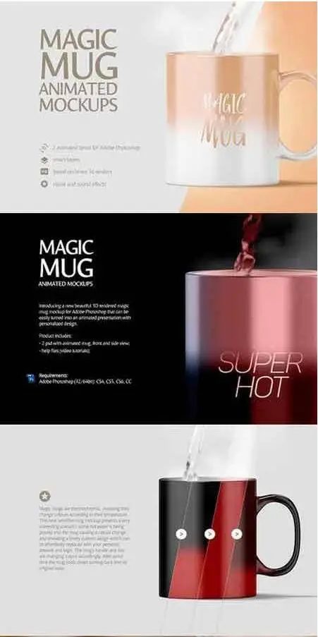 Download CreativeMarket - Magic Mug Animated Mockup / AvaxHome
