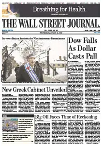 Wallstreet Journal Europe 28 January 2015
