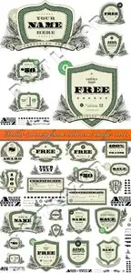 Dollar money frame label and badge vector