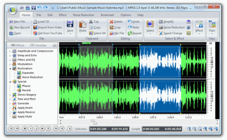 Free Audio Editor Deluxe 8.6.1