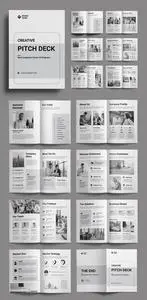 Pitch Deck Template Design Layout 725312771