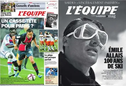 L'Equipe + L'Equipe Magazine 1545 Edition du Samedi 25 Février 2012