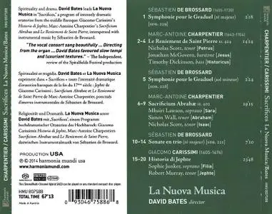 David Bates, La Nuova Musica - Sacrifices: Sébastien de Brossard, Marc-Antoine Charpentier, Giacomo Carissimi (2014)