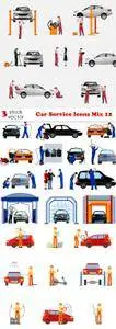 Vectors - Car Service Icons Mix 12