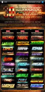 GraphicRiver - Blockbuster Heroes Style Text Effects - Bundle