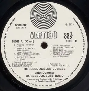 John Dummer's Oobleedooblee Band - Oobleedooblee Jubilee (Vertigo 1973) 24-bit/96kHz Vinyl Rip