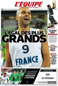 L'Equipe du  Mardi 24 Septembre 2013