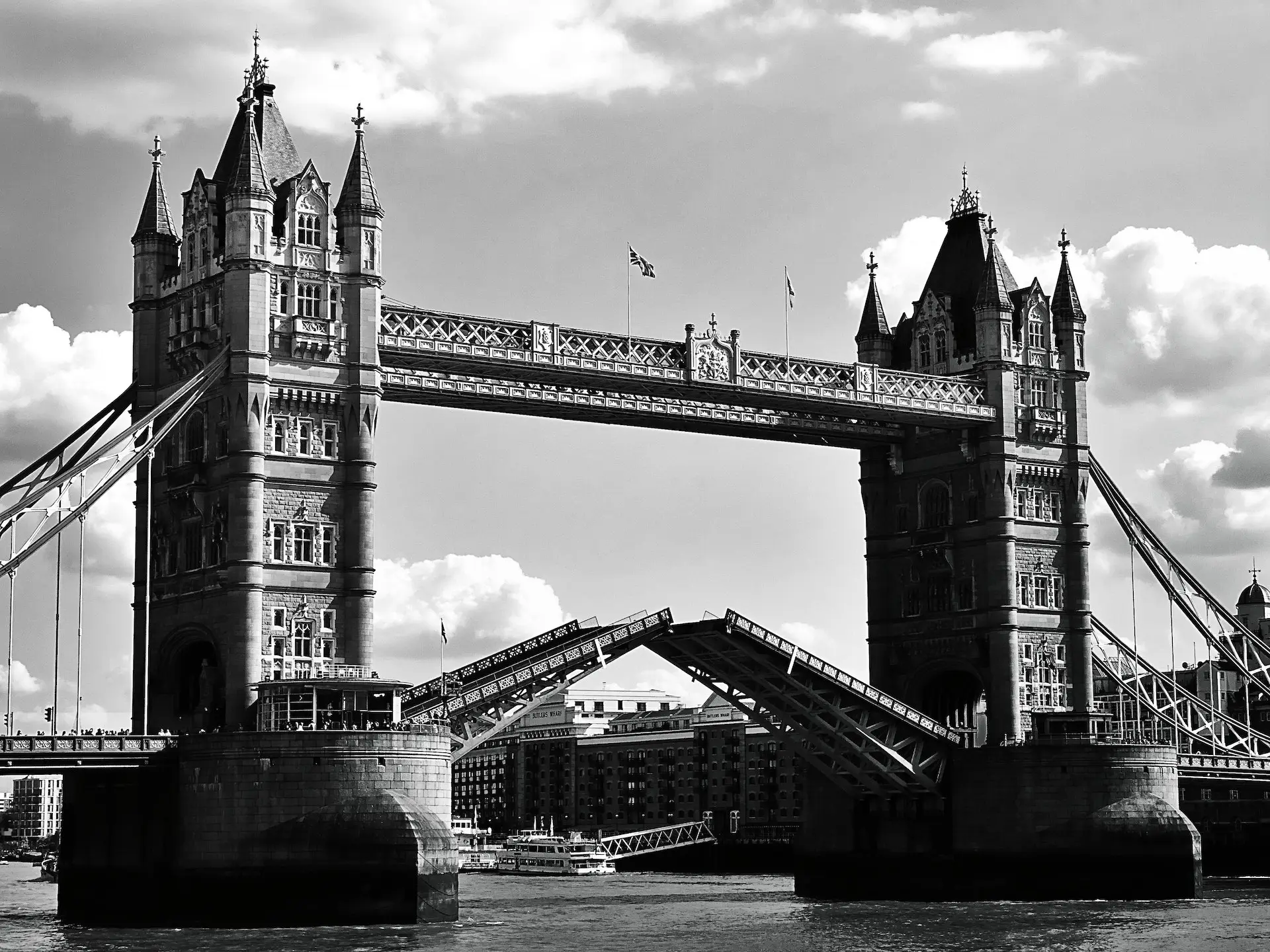 черно белые фото лондона