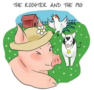 «The Rooster and the Pig» by Clara Santos