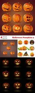 Vectors - Halloween Pumpkins 3