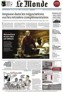 Le Monde et 3 Suppléments du Vendredi 16 Octobre 2015