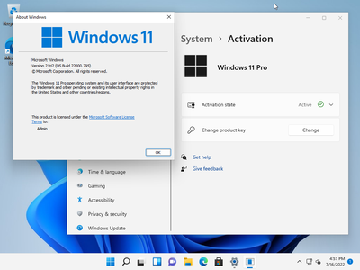 Windows 11 Pro21H2 Build 22000.795 (No TPM Required) With Office 2021 Pro Plus Preactivated