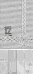B&W Guilloche Patterns