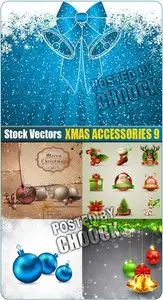 Xmas accessories 9 - Stock Vector