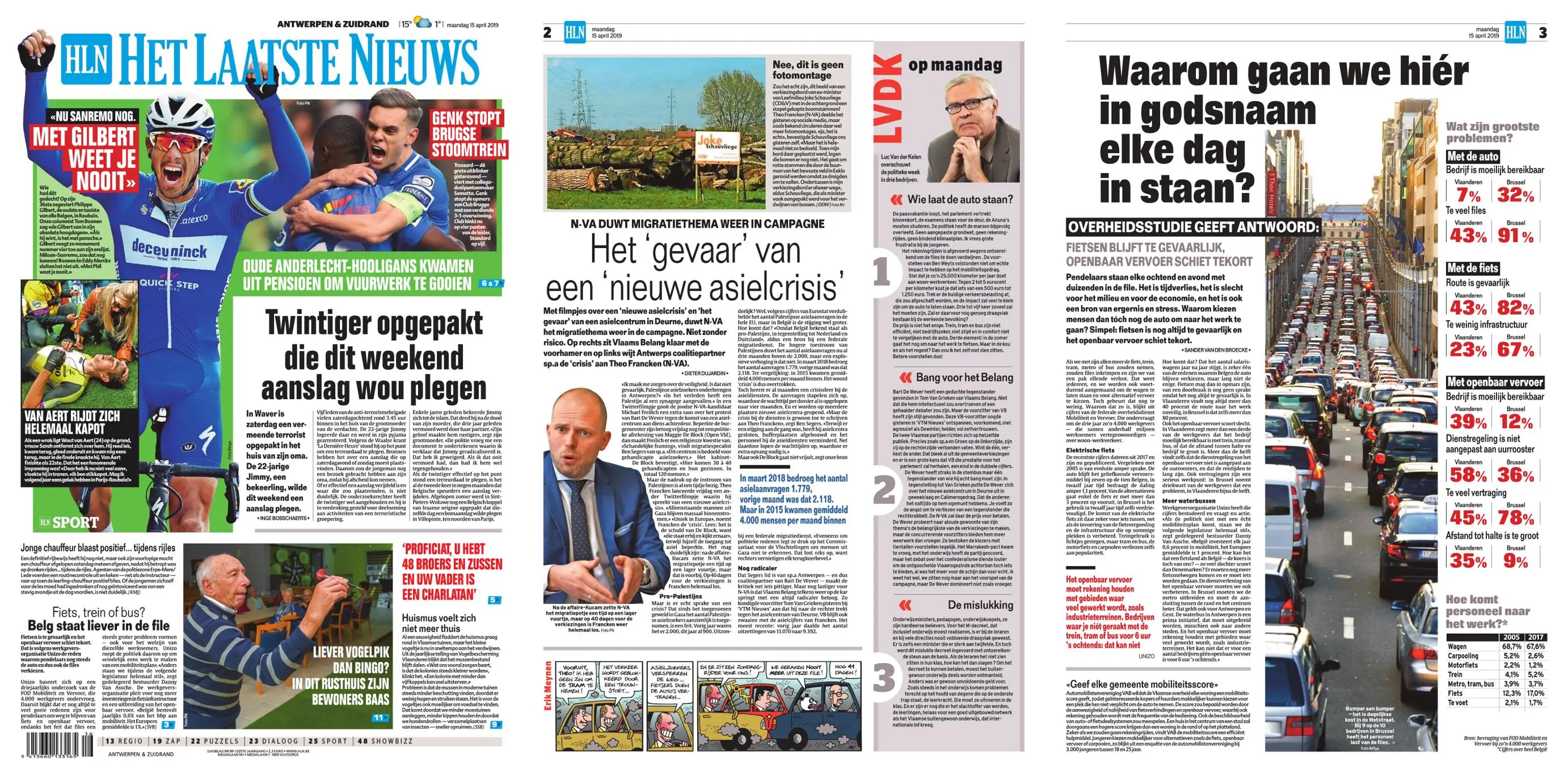 Het Laatste Nieuws Antwerpen-Zuidrand – 15 april 2019