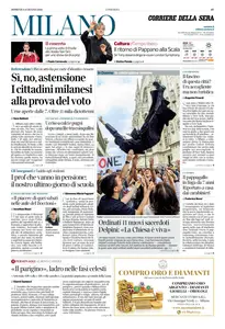 Corriere della Sera Milano - 8 Giugno 2025