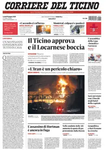 Corriere del Ticino - 16 Giugno 2025
