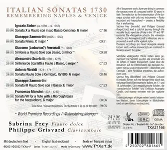 Sabrina Frey, Philippe Grisvard - Italian Sonatas 1730: Remembering Naples & Venice (2022)