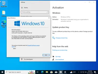 Windows 10 Pro 22H2 build 19045.5011 With Office 2024 Pro Plus Multilingual (x64) Preactivated October 2024