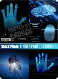 Fingerprint scanning - Stock Photo