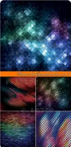 Mosaic background vector set 11